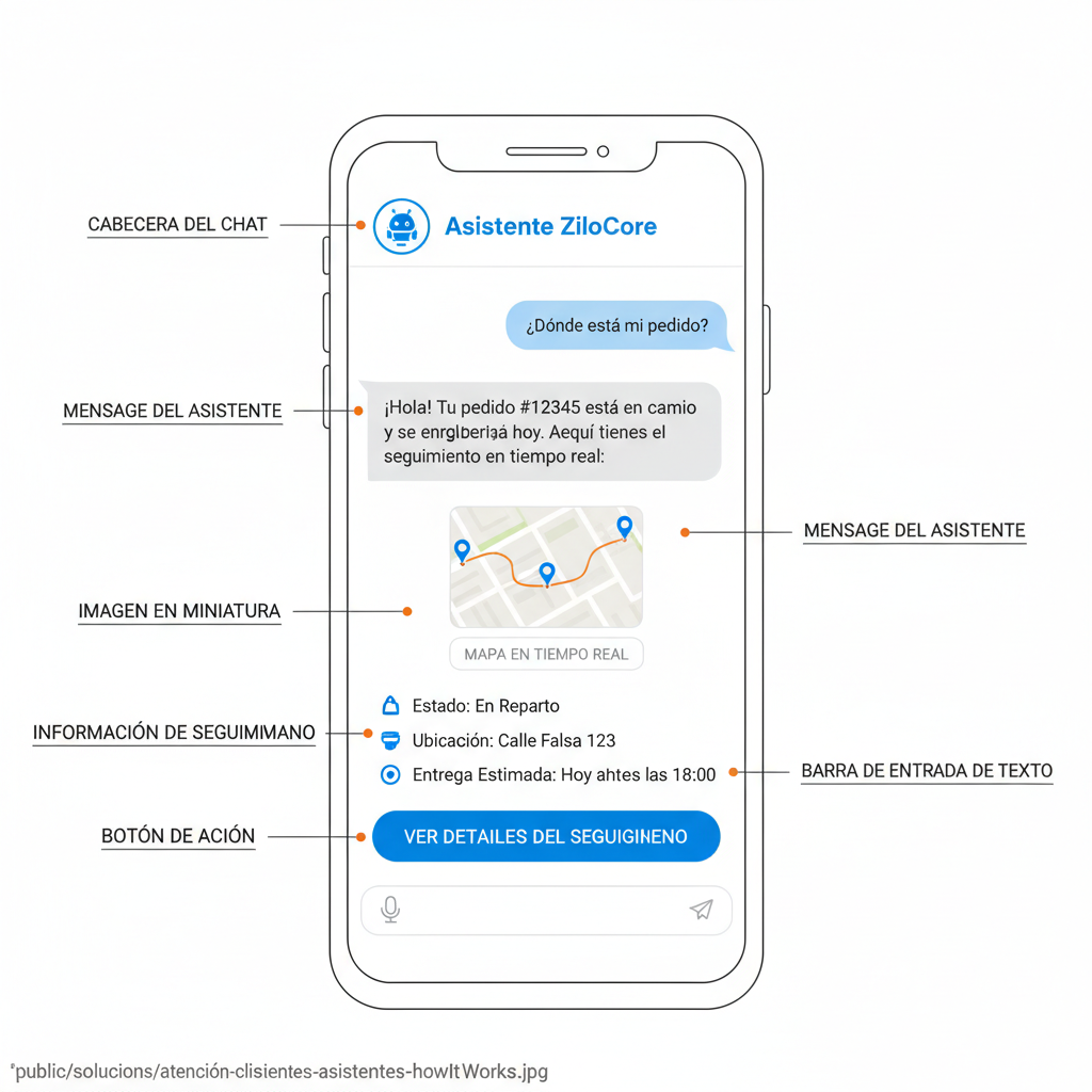 Interfaz de chatbot conversacional con IA