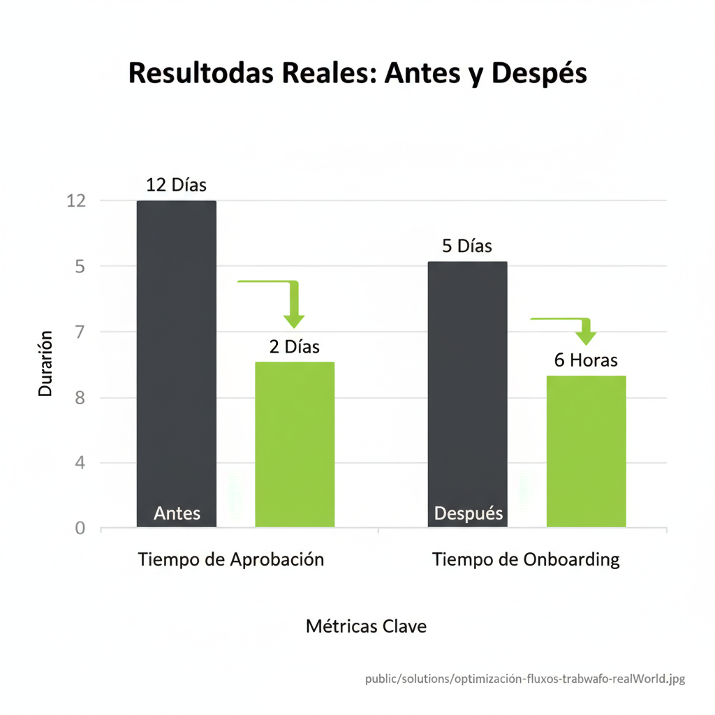 Comparativa de tiempos antes y después